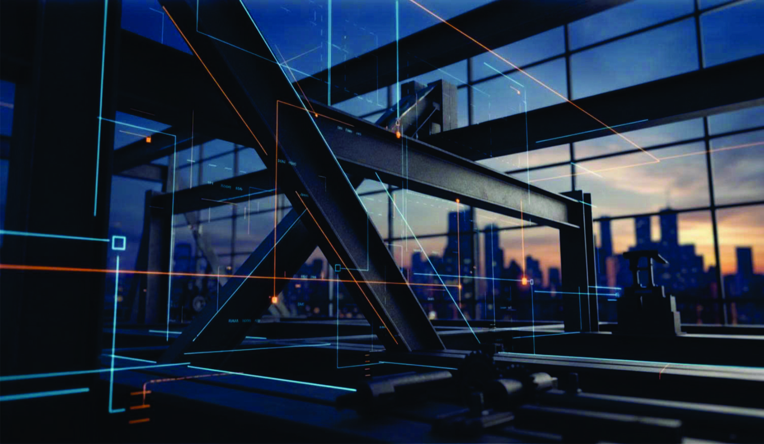 Nhà khung thép lớn đang thi công